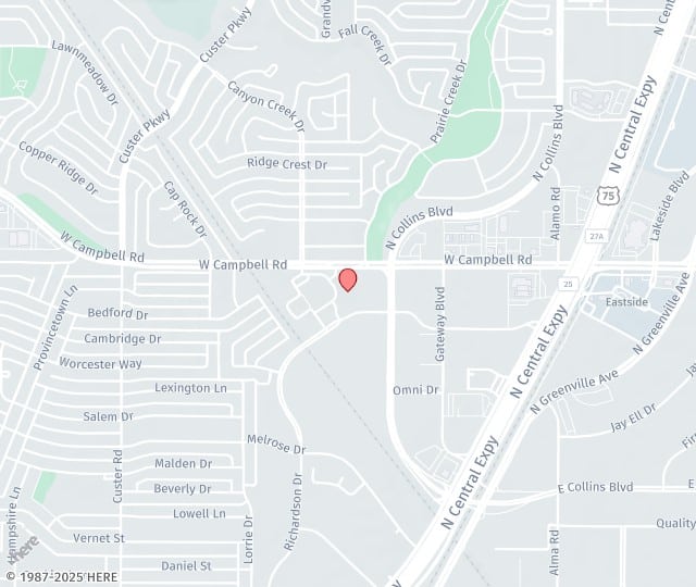Location Map: 399 W Campbell, Suite 400 Richardson, Texas 75080